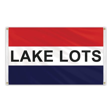 Global Flags Unlimited Lake Lots Message Flag 3'x5' Banner Flag 205120